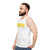 Unisex 90s pop dance tank top - men side