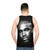 Unisex cotton tank top for summer - men back