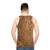 Wood Grain Unisex Tank Top - men back
