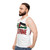 Free Palestine unisex tank top with Palestinian flag and resistance imagery - men side