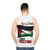 Free Palestine Unisex Tank Top Featuring Palestinian Flag and Resistance Slogan - men back