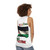 Free Palestine Unisex Tank Top Featuring Palestinian Flag and Resistance Slogan - women back