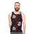 Betta fish and poppy flower unisex tank top - men