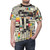 Vintage VHS inspired t-shirt with bold pop art style graphic - men front