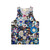 Unisex tank top with abstract floral pattern inspired by Takashi Murakami