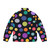 Colorful polka dot puffer jacket with a modern and minimalist design - Back