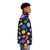 Colorful polka dot puffer jacket with a modern and minimalist design - men side right