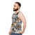 Unisex tank top with abstract and modern art design - men side