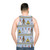 Midsommar floral pattern unisex tank top - men back