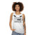 Unisex "Speaking Is Not Communication" graphic tank top - women