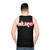 Unisex graphic music lover tank top - men back