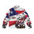Colin Edwards Motogp Legend Puffer Jacket with Motorsports Branding - Back