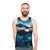 Midnight Water Unisex Tank Top with Celestial Nature Landscape - men