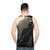 Midnight Rock Unisex Guitar Skull Tank Top - men back