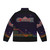 Coffeevania Iv Puffer Jacket featuring Castlevania-inspired pixel art and design - Back