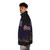Coffeevania Iv Puffer Jacket featuring Castlevania-inspired pixel art and design - men side left