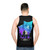 Unisex fantasy tank top with Torgal the wolf design - men back