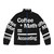 Coffee Math Accounting Puffer Jacket for Warm Winter Wear
