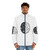 Coding Brain Puffer Jacket with binary code and programming-themed design - men front
