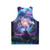Unisex tank top with cosmic, nature-inspired Midnight Garden artwork - Back