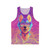 Sparkle Dog Unisex Tank Top featuring a shimmering design