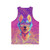 Sparkle Dog Unisex Tank Top featuring a shimmering design - Back
