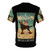 Vintage-inspired Irish Setter dog t-shirt with beach life graphics - Back