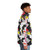 Cockatoo puffer jacket with vibrant bird-themed design - men side right