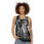 Unisex tank top with minimalist line art design - women