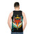 Fox Head Unisex Tank Top - men back