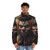 Colorful puffer jacket with clown-inspired design for a playful, eye-catching look - men front
