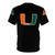 Miami Hurricanes sports fan t-shirt with team logo - Back