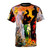 Surreal abstract art t-shirt featuring a vintage-style print of the Venus de Milo statue with abstract, psychedelic elements.