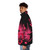 Corrupted and pink puffer jacket inspired by the game Just Shapes and Beats - men side left