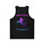Unisex tank top with "Forget Average, Be Legendary" design - Back