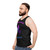 Unisex tank top with "Forget Average, Be Legendary" design - men side