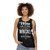 Unisex tank top with "Wine Is Fine But Whiskey Is Quicker" quote - women