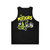 Meteors unisex tank top with space-themed and astronomical design - Back