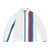 Classic racing stripes puffer jacket with vintage motorsports design