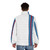 Classic racing stripes puffer jacket with vintage motorsports design - men back