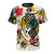 Abstract art t-shirt featuring a vibrant design inspired by the artwork of Wassily Kandinsky and the Bauhaus style.