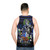 Beetlejuice Unisex Tank Top with classic 80s horror movie design - men back