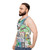 Safety collage unisex tank top - men side