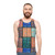 Unisex tank top featuring a shipping container design - men