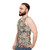 William Morris Floral Unisex Tank Top - men side