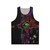 Colorful soundwave unisex tank top