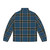 Clan Thomson tartan puffer jacket with a classic check pattern and highland style - Back