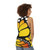 Monarch butterfly orange and black and white abstract tank top - women back
