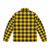 Clan Macleod tartan puffer jacket with bright yellow and classic plaid pattern - Back