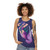 Unisex mermaid tank top with ocean and mythical creature design - women